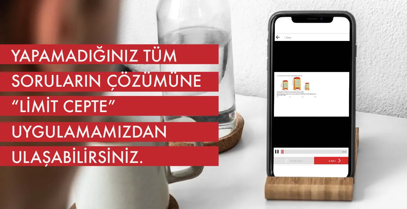 Limit Cepte mobil uygulaması ile soru çözümlerine ulaşın
